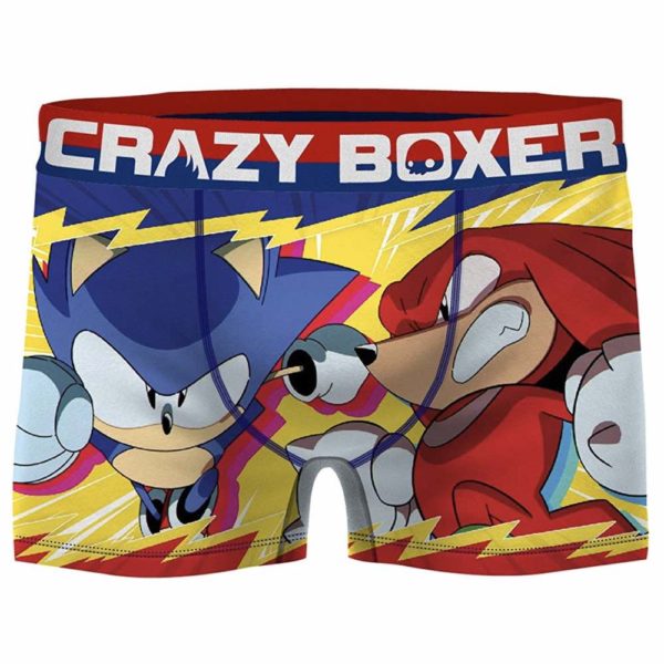 Crazy Boxers Men's Sonic and Knuckles Boxer Briefs