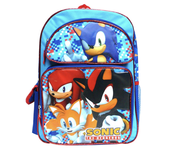 Sonic The Hedgehog Large Backpack 16"