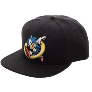 Sonic the Hedgehog Ring Jump Black Snapback Cap [Bioworld]