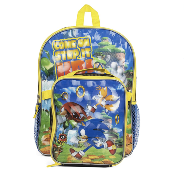 Super Sonic Thumbs Up! 16 Backpack with Insulated Bonus Lunch Kit